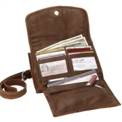 American West Handbags Ladies' American West Handbag Midnight Copper Collection: Texas Two Step Crossbody Wallet