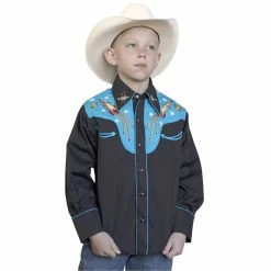 Rockmount Ranch Wear Ladies' Children's Western Shirt Collection: Rockmount Fancy Space Cowboy Rockets
