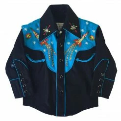 Rockmount Ranch Wear Ladies' Children's Western Shirt Collection: Rockmount Fancy Space Cowboy Rockets