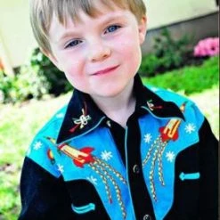 Rockmount Ranch Wear Ladies' Children's Western Shirt Collection: Rockmount Fancy Space Cowboy Rockets