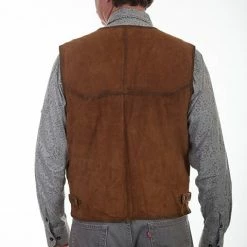 Scully Leather Company Men's Leather Vest Collection: Scully Western Buffed Lamb