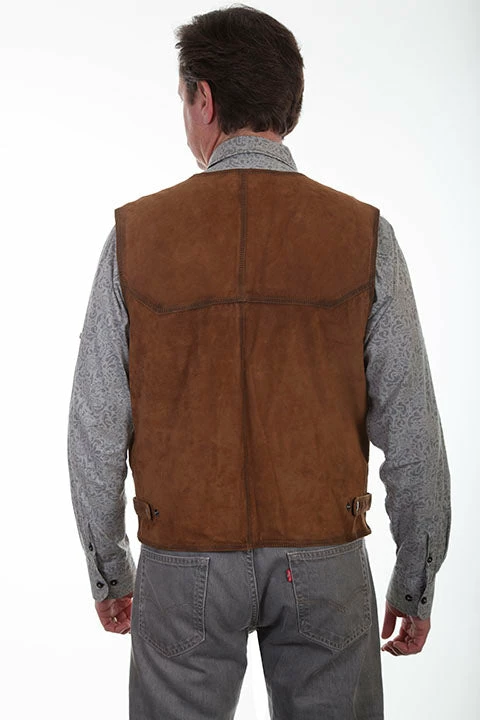 Scully Leather Company Men's Leather Vest Collection: Scully Western Buffed Lamb 4 Scully Leather Company Men's Leather Vest Collection: Scully Western Buffed Lamb