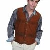 Scully Leather Company Men's Leather Vest Collection: Scully Western Buffed Lamb