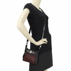 American West Handbags Ladies' American West Handbag Hitchin' Post Collection: Crossbody Hip Running Horse