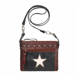 American West Handbags Ladies' American West Trail Rider Collection: Crossbody Hip Star