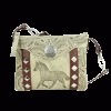 American West Handbags Ladies' American West Handbag Hitchin' Post Collection: Crossbody Hip Running Horse
