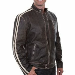 Scully Leather Company Men's Leather Jacket Collection: Scully Motorcycle Racer