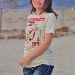 Original Cowgirl Clothing T-Shirts: Rockin' B Ranch Turn N Burn