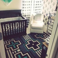 American Dakota Textiles Trader Collection: Bounty Jade Area Rugs Decor