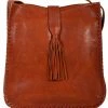 Scully Leather Company Western Leather Shoulder Handbag Whip Stitch Ladies'