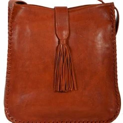 Scully Leather Company Western Leather Shoulder Handbag Whip Stitch Ladies'