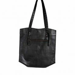 Scully Leather Company Western Shoulder Bag With Cross Stitch