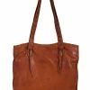 Scully Leather Company Western Shoulder Bag With Cross Stitch
