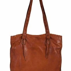 Scully Leather Company Western Shoulder Bag With Cross Stitch