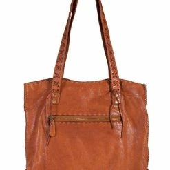 Scully Leather Company Western Shoulder Bag With Cross Stitch