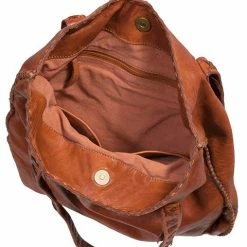 Scully Leather Company Western Shoulder Bag With Cross Stitch