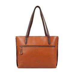 Scully Leather Company Ladies' Western Double Strap Shoulder Bag With Tooling