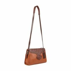 Scully Leather Company Western Crossbody Compact Bag With Tooling Ladies'