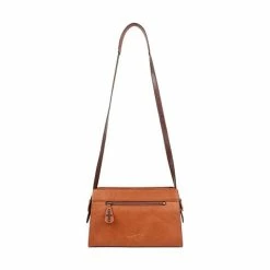 Scully Leather Company Western Crossbody Compact Bag With Tooling Ladies'