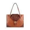 Scully Leather Company Western Handbag Embossed Floral Border