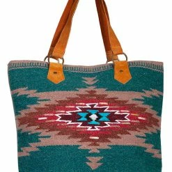 Scully Leather Company Ladies' Western Shoulder Tote Wool Mayan Print