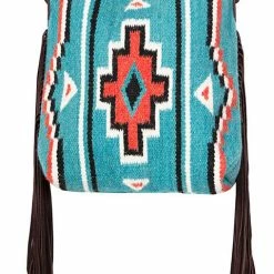 Scully Leather Company Ladies' Western Shoulder Tote Wool Southwest Print