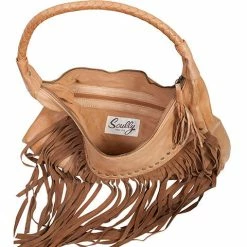 Scully Leather Company Ladies' Western Shoulder Bag With Fringe And Rivets
