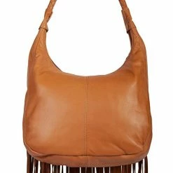 Scully Leather Company Ladies' Western Shoulder Bag With Fringe And Rivets