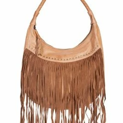 Scully Leather Company Ladies' Western Shoulder Bag With Fringe And Rivets