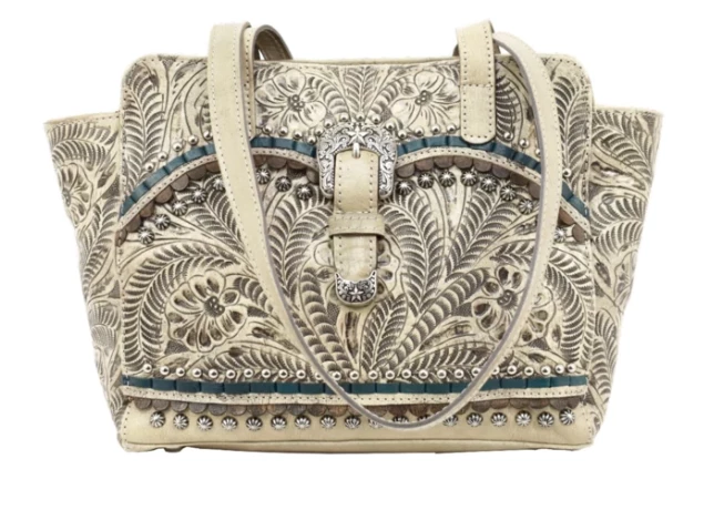 American West Handbags American West Handbag Blue Ridge Collection: Zip Top Tote 5 American West Handbags American West Handbag Blue Ridge Collection: Zip Top Tote