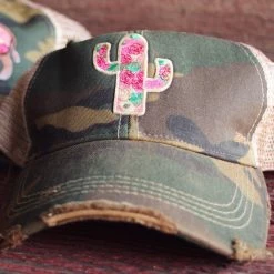 Original Cowgirl Clothing Cap: Rose Cactus Ladies'