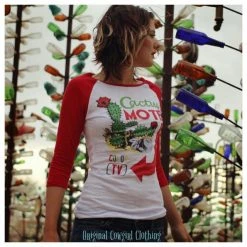 Ladies' Original Cowgirl Clothing T-Shirts: Baseball Cactus Motel