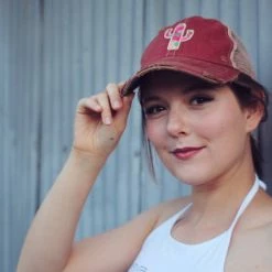 Original Cowgirl Clothing Cap: Rose Cactus Ladies'