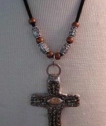 OutWest Shop Necklace Old California Style Cross Ladies'