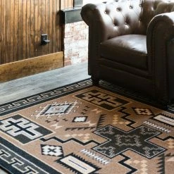 American Dakota Textiles Voices Collection: Double Cross Sandman Area Rugs