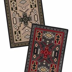 American Dakota Textiles Voices Collection: Double Cross Gray Area Rugs