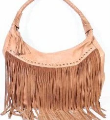 Scully Leather Company Ladies' Western Shoulder Bag With Fringe And Rivets