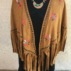 Scully Leather Company Women's Honey Creek Collection Accessory: Wrap Faux Suede Cape Southwest Style 14 Scully Leather Company Women's Honey Creek Collection Accessory: Wrap Faux Suede Cape Southwest Style