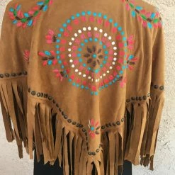 Scully Leather Company Women's Honey Creek Collection Accessory: Wrap Faux Suede Cape Southwest Style 16 Scully Leather Company Women's Honey Creek Collection Accessory: Wrap Faux Suede Cape Southwest Style