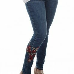 Scully Leather Company Women's Honey Creek Collection Pant: Floral Embroidered Jean