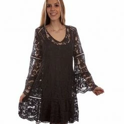 Scully Leather Company Women's Honey Creek Collection Dress: Boho Lace
