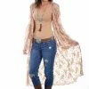 Scully Leather Company Ladies' Women's Honey Creek Collection Accessory: Boho Lace Duster Taupe