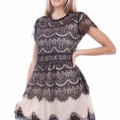 Scully Leather Company Women's Honey Creek Collection Dress: Western Antiqued Lace