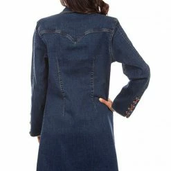 Scully Leather Company Women's Honey Creek Jacket Collection: Long Denim Jacket Ladies'