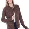 Scully Leather Company Ladies' Women's Honey Creek Jacket Collection: Leopard Denim