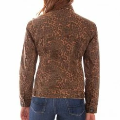 Scully Leather Company Ladies' Women's Honey Creek Jacket Collection: Leopard Denim