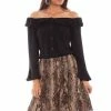 Scully Leather Company Women's Honey Creek Collection Skirt: Ruffled Python Print