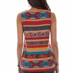 Scully Leather Company Ladies' Women's Honey Creek Collection Blouse: Serape Tank