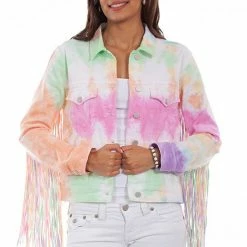 Scully Leather Company Ladies' Women's Honey Creek Jacket Collection: Sherbert Fringe