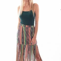 Scully Leather Company Women's Honey Creek Collection Skirt: Serape With Fringe